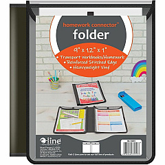 C-Line Homework Connector Pocket Folder 9" x 12" - Internal Pocket - Black - 1 Each (33001) C-Line Homework Connector Pocket Folder 9" x 12" - Internal Pocket - Black - 1 Each (33001)
