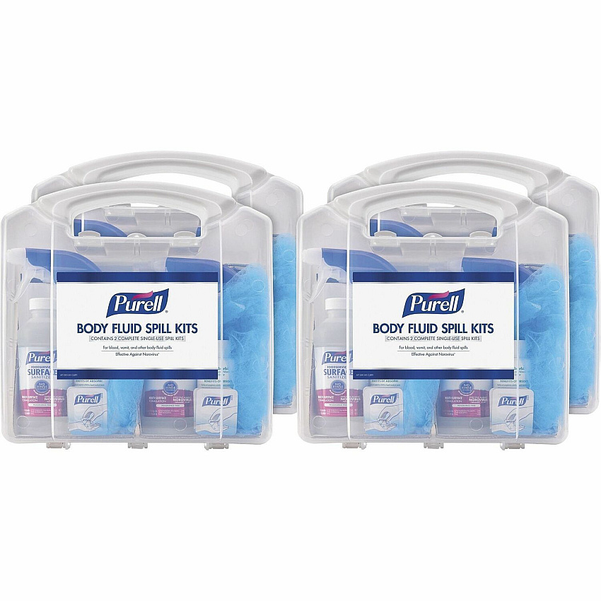 PURELL&reg; Body Fluid Spill Kit White, Clear - 8 / Carton (384108CLMSCT)