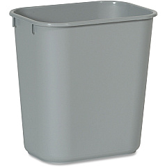 Rubbermaid Commercial 13 QT Standard Deskside Wastebaskets 3.25 gal Capacity - Dent Resistant, Rust Resistant, Easy to Clean, Durable - 12.1" Height x 8.3" Width x 11.4" Depth - Plastic - Gray - 12 / Carton (2955GYCT) Rubbermaid Commercial 13 QT Standard Deskside Wastebaskets 3.25 gal Capacity - Dent Resistant, Rust Resistant, Easy to Clean, Durable - 12.1" Height x 8.3" Width x 11.4" Depth - Plastic - Gray - 12 / Carton (2955GYCT)