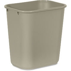 Rubbermaid Commercial 28 QT Medium Deskside Wastebaskets 7 gal Capacity - Rectangular - Dent Resistant, Durable, Rust Resistant, Easy to Clean - 15" Height x 10.5" Width x 14.5" Depth - Plastic - Beige - 12 / Carton (295600BGCT) Rubbermaid Commercial 28 QT Medium Deskside Wastebaskets 7 gal Capacity - Rectangular - Dent Resistant, Durable, Rust Resistant, Easy to Clean - 15" Height x 10.5" Width x 14.5" Depth - Plastic - Beige - 12 / Carton (295600BGCT)