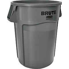 Rubbermaid Commercial Brute 44-Gallon Vented Utility Containers 44 gal Capacity - Round - Water Resistant, Crack Resistant, Reinforced, UV Coated, Damage Resistant, Warp Resistant, Water Resistant, Durable, Handle, Heavy Duty - 31.5" Height x (264360GYCT)