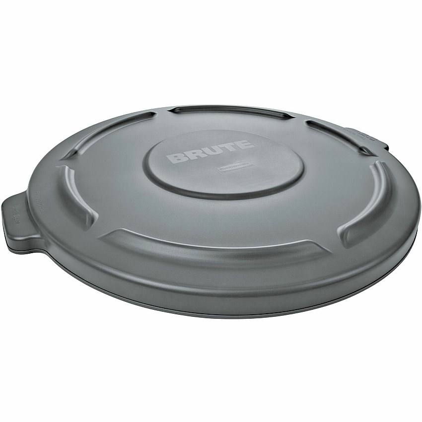 Rubbermaid Commercial Brute 55-gallon Container Lid Round - Plastic - Gray - 3 / Carton (265400GYCT)