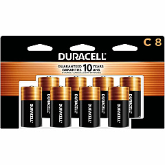 Duracell Coppertop Alkaline C Battery 8-Packs For Multipurpose - C - 1.5 V DC - 8/Pack - 12 / Carton (MN14RT8ZCT)