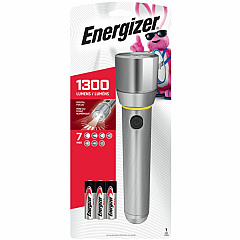 Energizer Vision HD Flashlight with Digital Focus LED - 1300 lm Lumen - 6 x AA - Battery - Metal - Chrome - 4 / Carton (EPMZH61ECT) Energizer Vision HD Flashlight with Digital Focus LED - 1300 lm Lumen - 6 x AA - Battery - Metal - Chrome - 4 / Carton (EPMZH61ECT)