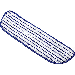 Rubbermaid Commercial 18" Microfiber Finish Mop 5.5" Width x 18" Length - MicroFiber - 6 / Carton (Q800WHCT)
