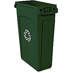 Rubbermaid Commercial Slim Jim 23-Gallon Vented Recycling Containers 23 gal Capacity - Weather Resistant, Durable, Long Lasting, Handle, Lightweight, Sturdy - Plastic - Green - 4 / Carton (354007GNCT) Rubbermaid Commercial Slim Jim 23-Gallon Vented Recycling Containers 23 gal Capacity - Weather Resistant, Durable, Long Lasting, Handle, Lightweight, Sturdy - Plastic - Green - 4 / Carton (354007GNCT)