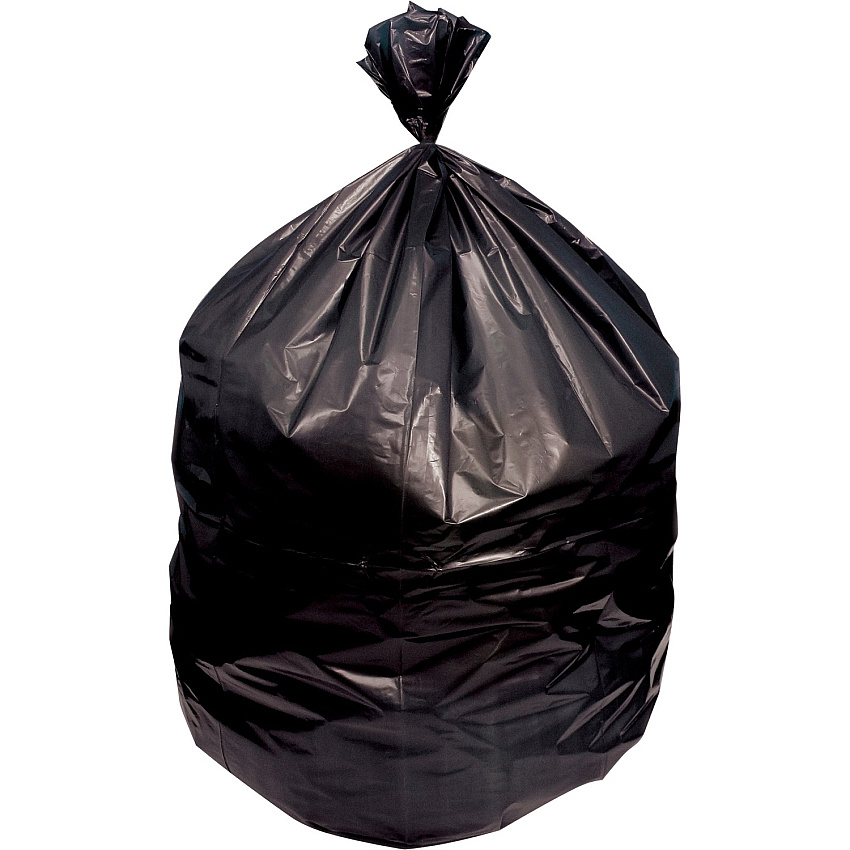 Genuine Joe Heavy Duty Trash Can Liners 60 gal Capacity - 58" Length x 38" Width x 2 mil (51 Micron) Thickness - Low Density - Black - Resin - Waste Disposal - 100 / Carton (GJO02861)