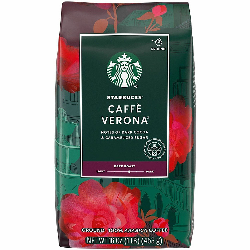 Starbucks Caffe Verona Coffee Dark - 16 oz - Caffe Verona - 1 Each (12413966)