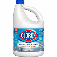 Clorox Germicidal Bleach For Household, Office, Restaurant, Commercial - Concentrate - Liquid - 121 fl oz (3.8 quart) - Regular Scent - Recommended For: Germs Remover, Bacteria Remover, Virus Remover, Mold Remover, Mildew Remover - White - 1 Each (32429) Clorox Germicidal Bleach For Household, Office, Restaurant, Commercial - Concentrate - Liquid - 121 fl oz (3.8 quart) - Regular Scent - Recommended For: Germs Remover, Bacteria Remover, Virus Remover, Mold Remover, Mildew Remover - White - 1 Each (32429)