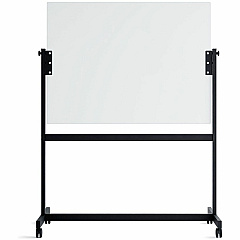 U Brands Magnetic Glass Dry-Erase Board Rolling Easel 48" (4 ft) Width x 36" (3 ft) Height - Frosted White Tempered Glass Surface - Rectangle - Horizontal - Floor Standing, Portable - Magnetic - 1 Each (2368U0001) U Brands Magnetic Glass Dry-Erase Board Rolling Easel 48" (4 ft) Width x 36" (3 ft) Height - Frosted White Tempered Glass Surface - Rectangle - Horizontal - Floor Standing, Portable - Magnetic - 1 Each (2368U0001)