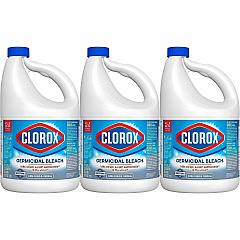Clorox Germicidal Bleach For Hard Surface, Nonporous Surface, Office, Restaurant, Commercial - Concentrate - Liquid - 121 fl oz (3.8 quart) - Regular Scent - Recommended For: Germs Remover, Odor Remover, Mold Remover, Mildew Remover - Disinfecta (32429CT) Clorox Germicidal Bleach For Hard Surface, Nonporous Surface, Office, Restaurant, Commercial - Concentrate - Liquid - 121 fl oz (3.8 quart) - Regular Scent - Recommended For: Germs Remover, Odor Remover, Mold Remover, Mildew Remover - Disinfecta (32429CT)
