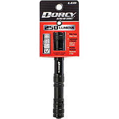 Dorcy Ultra HD Series Lightweight Flashlight 250 lm Lumen - 2 x AA - Battery - Metal, Aircraft Aluminum - Water Resistant, Impact Resistant - Black - 1 Each (414117)