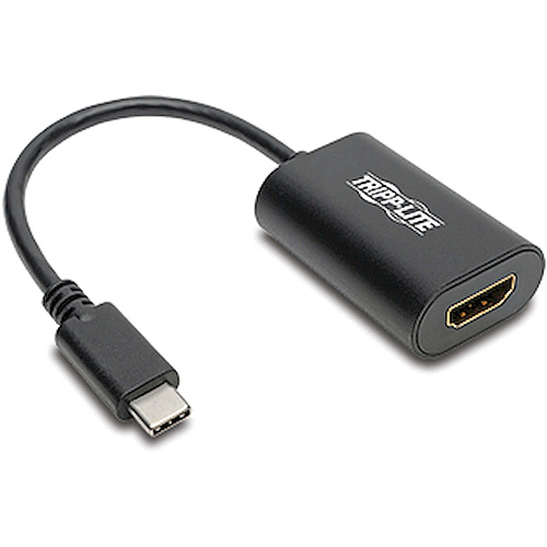 Tripp Lite series USB-C to HDMI 4K 60Hz Adapter 1 x USB Type C USB 3.1 (Gen 1) USB Male - 1 x HDMI Digital Audio/Video Female - Black - 1 Each (U44406NHD4K6)
