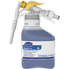 Diversey Glance HC Glass/MultiSurface Cleaner Ready-To-Use/Concentrate - 50.7 fl oz (1.6 quart) - Ammonia Scent - Quick Drying, Streak-free - Blue - 2 / Carton (93063402)