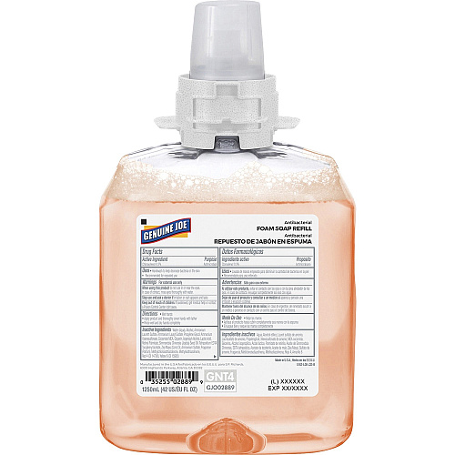 Genuine Joe Antibacterial Foam Soap Refill Orange Blossom Scent - 1.32 quart - Bacteria Remover - Hand, Skin - Antibacterial - Orange - 1 Each (GJO02889)