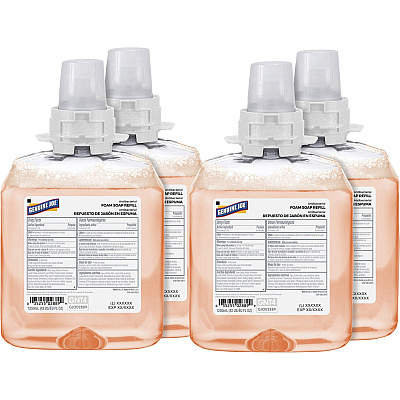 Genuine Joe Antibacterial Foam Soap Refill Orange Blossom Scent - 1.32 quart - Bacteria Remover - Hand, Skin - Antibacterial - Orange - 4 / Carton (GJO02889CT)