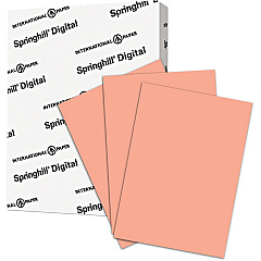 Springhill Multipurpose Cardstock - Salmon 92 Brightness - Letter - 8 1/2" x 11" - 110 lb Basis Weight - Smooth - Salmon - 250 / Pack (085300) Springhill Multipurpose Cardstock - Salmon 92 Brightness - Letter - 8 1/2" x 11" - 110 lb Basis Weight - Smooth - Salmon - 250 / Pack (085300)