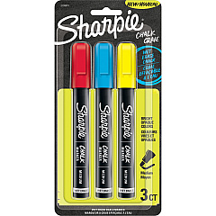 Sharpie Wet Erase Chalk Markers Red, Blue, Yellow Ink - 3 / Pack (2103015) Sharpie Wet Erase Chalk Markers Red, Blue, Yellow Ink - 3 / Pack (2103015)