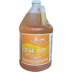 Rochester Midland RMC CP-64 Hospital Disinfectant Concentrate - 128 fl oz (4 quart) - Fresh Lemon Scent - Virucidal, Deodorize - Yellow - 4 / Carton (11983227CT) Rochester Midland RMC CP-64 Hospital Disinfectant Concentrate - 128 fl oz (4 quart) - Fresh Lemon Scent - Virucidal, Deodorize - Yellow - 4 / Carton (11983227CT)