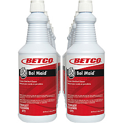 Betco Bol Maid Toilet & Urinal Cleaner Ready-To-Use - 32 fl oz (1 quart) - 38.60 oz (2.41 lb) - Mint Scent - Blue - 12 / Carton (0721200)