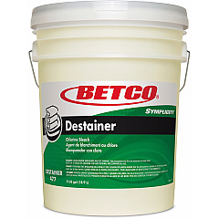 Betco Symplicity Destainer Ready-To-Use - 864 oz (54 lb) - Unscented, Stain Resistant, Spill Resistant - Amber, Orange - 1 Each (4777800) Betco Symplicity Destainer Ready-To-Use - 864 oz (54 lb) - Unscented, Stain Resistant, Spill Resistant - Amber, Orange - 1 Each (4777800)