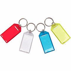 Sparco Replacement Key Tags 0.25" Length x 0.75" Width - Oval - Assorted - 4 / Pack (02881) Sparco Replacement Key Tags 0.25" Length x 0.75" Width - Oval - Assorted - 4 / Pack (02881)