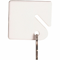Sparco Square Key Tags 4.75" Length x 1.40" Width - Square - Hook Fastener - Plastic - White - 20 / Pack (02887) Sparco Square Key Tags 4.75" Length x 1.40" Width - Square - Hook Fastener - Plastic - White - 20 / Pack (02887)