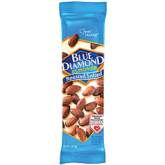 BlueDiamond Roasted Salted Almonds Roasted & Salted - 1.50 oz - 1 Box (5180)