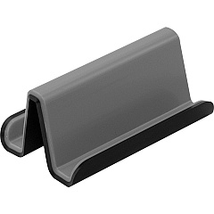 Advantus Fusion Collection Business Card Holder 3" Height x 3" Width x 2.5" Depth - Plastic, Polystyrene - Gray, Black - 1 Each (37679)