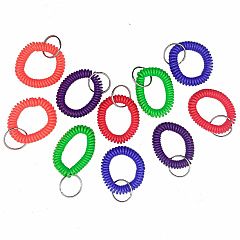Sparco Split Ring Wrist Coil Key Holders 2.1" Height x 2.1" Width x 2.4" Length - Assorted - 10 / Pack (02884) Sparco Split Ring Wrist Coil Key Holders 2.1" Height x 2.1" Width x 2.4" Length - Assorted - 10 / Pack (02884)