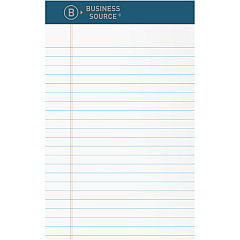 Business Source Premium Writing Pad 50 Sheets - 0.20" Height x 5" Width x 8" Length - White Paper - Tear Proof, Sturdy Back, Bleed-free - 1 Dozen (BSN03105) Business Source Premium Writing Pad 50 Sheets - 0.20" Height x 5" Width x 8" Length - White Paper - Tear Proof, Sturdy Back, Bleed-free - 1 Dozen (BSN03105)