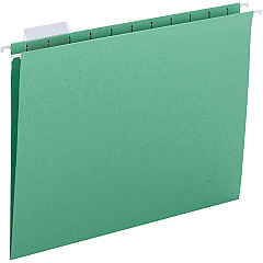 Business Source 1/5 Tab Cut Letter Recycled Hanging Folder 8 1/2" x 11" - Green - 10% Recycled - 25 / Box (BSN03178) Business Source 1/5 Tab Cut Letter Recycled Hanging Folder 8 1/2" x 11" - Green - 10% Recycled - 25 / Box (BSN03178)