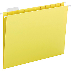 Business Source 1/5 Tab Cut Letter Recycled Hanging Folder 8 1/2" x 11" - Yellow - 10% Recycled - 25 / Box (BSN03177) Business Source 1/5 Tab Cut Letter Recycled Hanging Folder 8 1/2" x 11" - Yellow - 10% Recycled - 25 / Box (BSN03177)