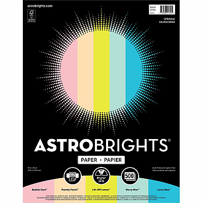 Astrobrights Astro Laser, Inkjet Copy & Multipurpose Paper (91714)