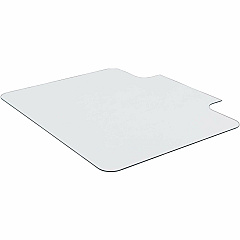 Lorell Tempered Glass Chairmat with Lip Hardwood Floor, Carpet48" Width x 36" Depth - Lip Size 23" Length x 6" Width - Tempered Glass - Clear - 1 Each (LLR82836) Lorell Tempered Glass Chairmat with Lip Hardwood Floor, Carpet48" Width x 36" Depth - Lip Size 23" Length x 6" Width - Tempered Glass - Clear - 1 Each (LLR82836)