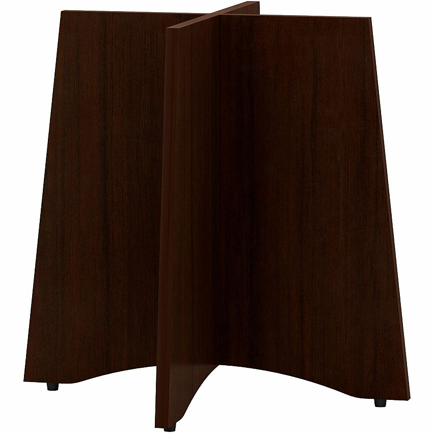 Lorell Essentials Round Conference Table Base Espresso Base - Contemporary Style - 24" Table Top Length x 24" Table Top Width - 29" Height - Assembly Required - 1 Each (LLR18257)