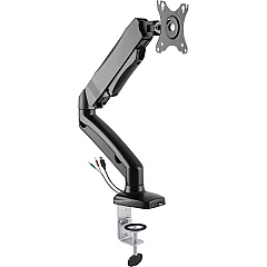 Lorell Mounting Arm for Monitor - Black Height Adjustable - 1 Display(s) Supported - 14.30 lb Load Capacity - 75 x 75, 100 x 100 - 1 Each (LLR99800) Lorell Mounting Arm for Monitor - Black Height Adjustable - 1 Display(s) Supported - 14.30 lb Load Capacity - 75 x 75, 100 x 100 - 1 Each (LLR99800)