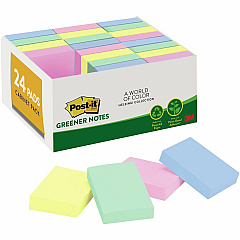 Post-it® Greener Notes Value Pack - Beachside Cafe Color Collection 1 1/2" Flag/Note Width x 2" Flag/Note Length - Rectangle - Positively Pink, Canary Yellow, Fresh Mint, Moonstone - Paper - Self-stick, Removable, Recyclable, Residue-free (65324RPVAD) Post-it® Greener Notes Value Pack - Beachside Cafe Color Collection 1 1/2" Flag/Note Width x 2" Flag/Note Length - Rectangle - Positively Pink, Canary Yellow, Fresh Mint, Moonstone - Paper - Self-stick, Removable, Recyclable, Residue-free (65324RPVAD)