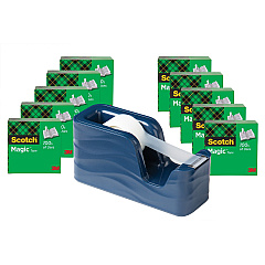 Scotch Magic Tape C18 Dispenser Value Pack 333.33 yd Length x 0.75" Width - Matte - Dispenser Included - 1 Pack (810K10C20MI)