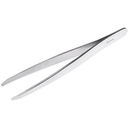 Medline Nonsterile Tweezers For Eyebrow - Durable, Latex-free - Stainless Steel - Stainless Steel - 12 / Carton (MDS10700)