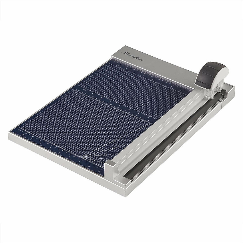 Swingline 1215 Rotary Trimmer 15 Sheet Cutting Capacity - 12" Cutting Length - Rotating Blade - Silver - 1 Each (10009)
