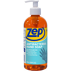 Zep Antimicrobial Hand Soap Fresh Clean Scent - 16.91 fl oz - Kill Germs, Bacteria Remover, Soil Remover - Hand - Antibacterial - Orange - Non-abrasive, Solvent-free, Residue-free - 12 / Carton (R46101)