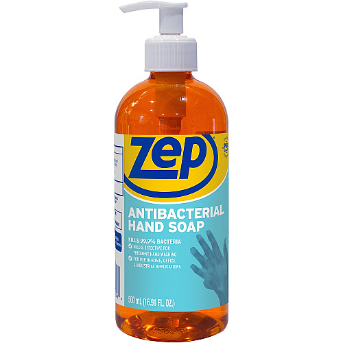 Zep Antimicrobial Hand Soap Fresh Clean Scent - 16.91 fl oz - Kill Germs, Bacteria Remover, Soil Remover - Hand - Antibacterial - Orange - Non-abrasive, Solvent-free, Residue-free - 12 / Carton (R46101)