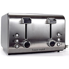 HAUS-MAID 4-Slice Toaster Toast, Reheat, Defrost - Gray - 1 Each (OG8590)