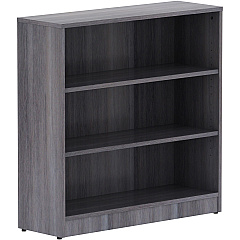 Lorell Laminate Bookcase 36" Width x 12" Depth x 36" Height - 3 x Shelf(ves) - Sturdy, Laminated, Contemporary Style, Square Edge, Adjustable Feet - Weathered Charcoal - Medium Density Fiberboard (MDF) - Assembly Required - 1 Each (LLR69626) Lorell Laminate Bookcase 36" Width x 12" Depth x 36" Height - 3 x Shelf(ves) - Sturdy, Laminated, Contemporary Style, Square Edge, Adjustable Feet - Weathered Charcoal - Medium Density Fiberboard (MDF) - Assembly Required - 1 Each (LLR69626)
