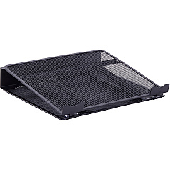 Lorell Mesh Laptop Stand 3.50" Height x 13" Width x 11.50" Depth - Desktop - Steel, Metal - Black - 1 Each (LLR80620) Lorell Mesh Laptop Stand 3.50" Height x 13" Width x 11.50" Depth - Desktop - Steel, Metal - Black - 1 Each (LLR80620)