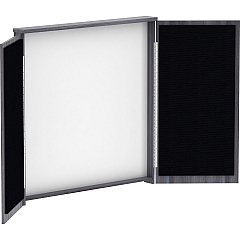 Lorell Dry-erase Whiteboard Presentation Cabinet Charcoal Surface - Hinged Door, Dry Erase Surface - 47.3" Height x 47.3" Width x 4.8" Depth - 1 Each (LLR69625) Lorell Dry-erase Whiteboard Presentation Cabinet Charcoal Surface - Hinged Door, Dry Erase Surface - 47.3" Height x 47.3" Width x 4.8" Depth - 1 Each (LLR69625)