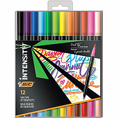 BIC Intensity Marker Assorted Ink - Water Based - 1 Pack (FPINDP12AST) BIC Intensity Marker Assorted Ink - Water Based - 1 Pack (FPINDP12AST)