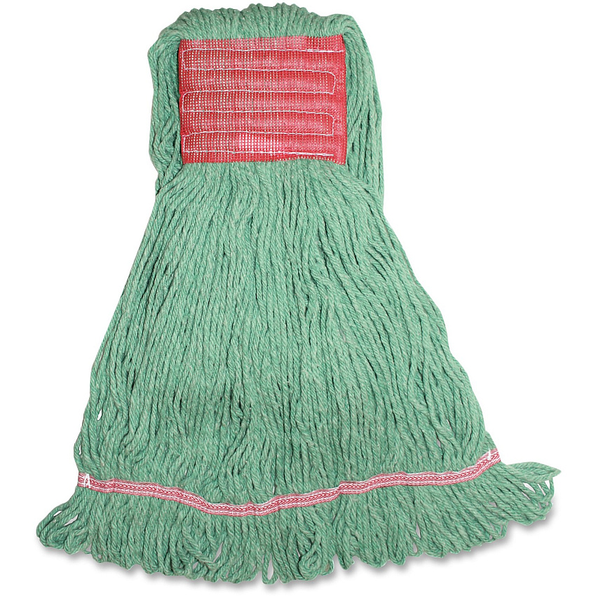 Genuine Joe Synthetic Blend Large Mophead Large - Rayon, Cotton, Rayon, Fiber - 1 Each (GJOLGR5B)