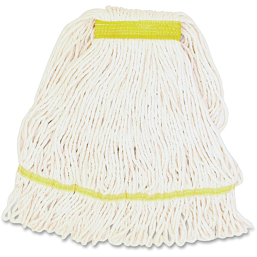 Genuine Joe Narrow Band Small Mophead Small - Rayon, Cotton, Cotton, Fiber - 1 Each (GJOSWH1B)